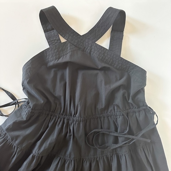 Madewell Poplin Tiered Midi Dress - Size 4 - Picture 4 of 12